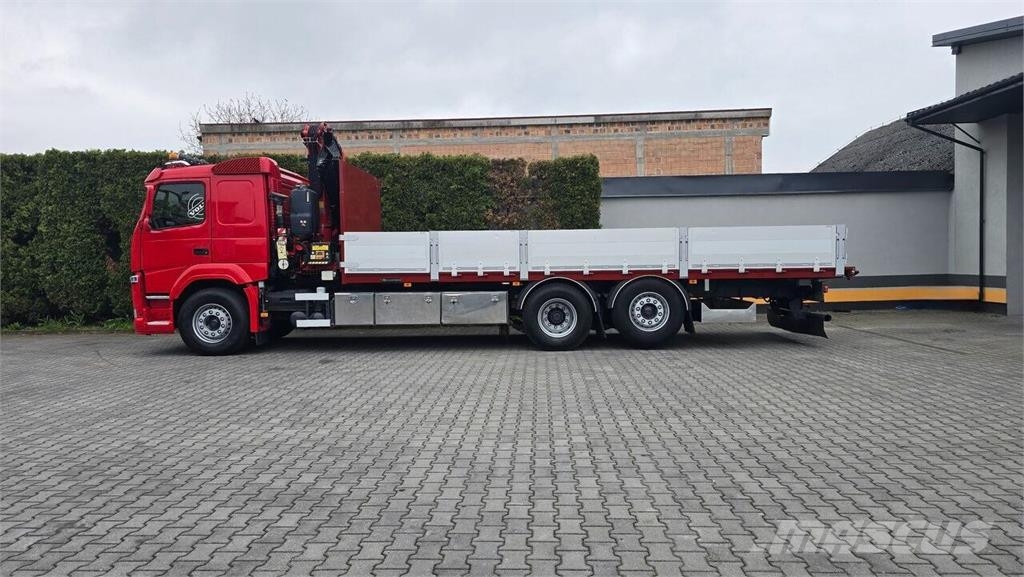 Volvo FM 380 6x2 Flatbed Truck / Fassi F185 Crane Lava-kuorma-autot