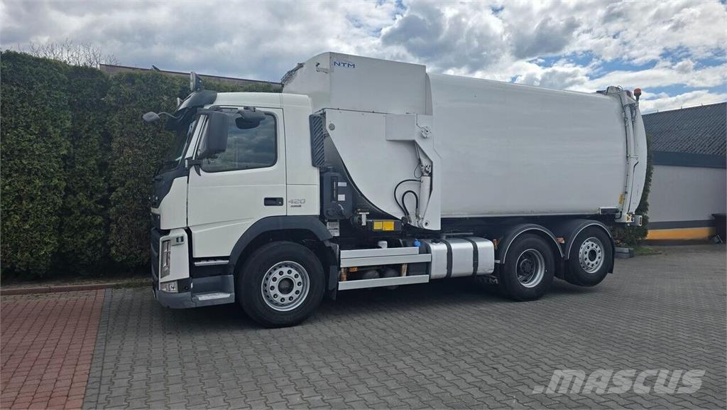Volvo FM 420 6x2 E6 NTM trash truck Sopbilar