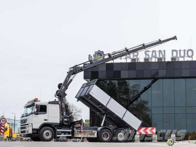 Volvo FM430 6x2 HIAB 166 E-5 HIPRO Crane Kipper Самоскиди