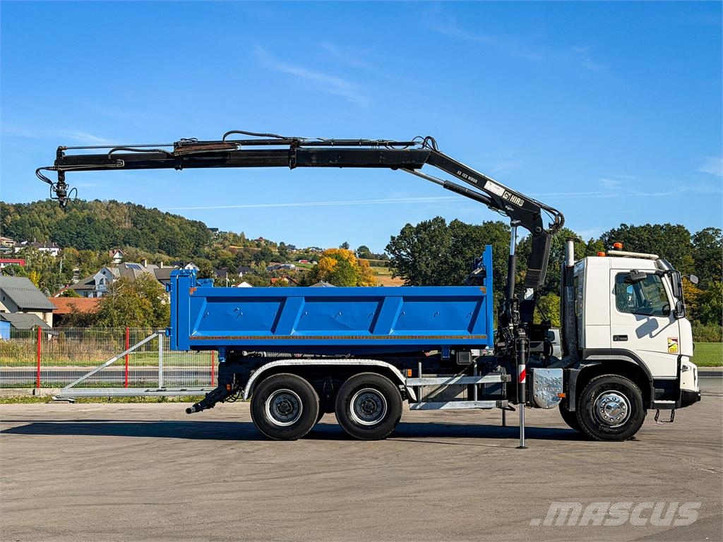 Volvo FMX 410 * WYWROTKA 5,00 m + HIAB 122 HIDUO + PILOT Billenő teherautók