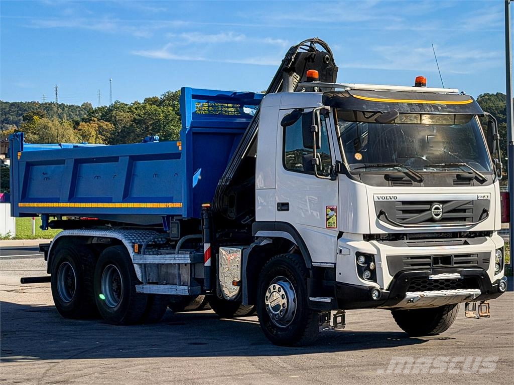 Volvo FMX 410 * WYWROTKA 5,00 m + HIAB 122 HIDUO + PILOT Billenő teherautók