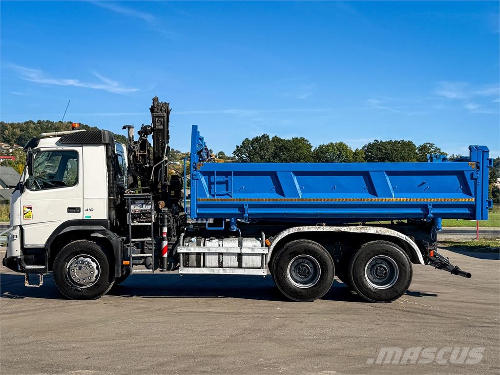 Volvo FMX 410 * WYWROTKA 5,00 m + HIAB 122 HIDUO + PILOT Billenő teherautók