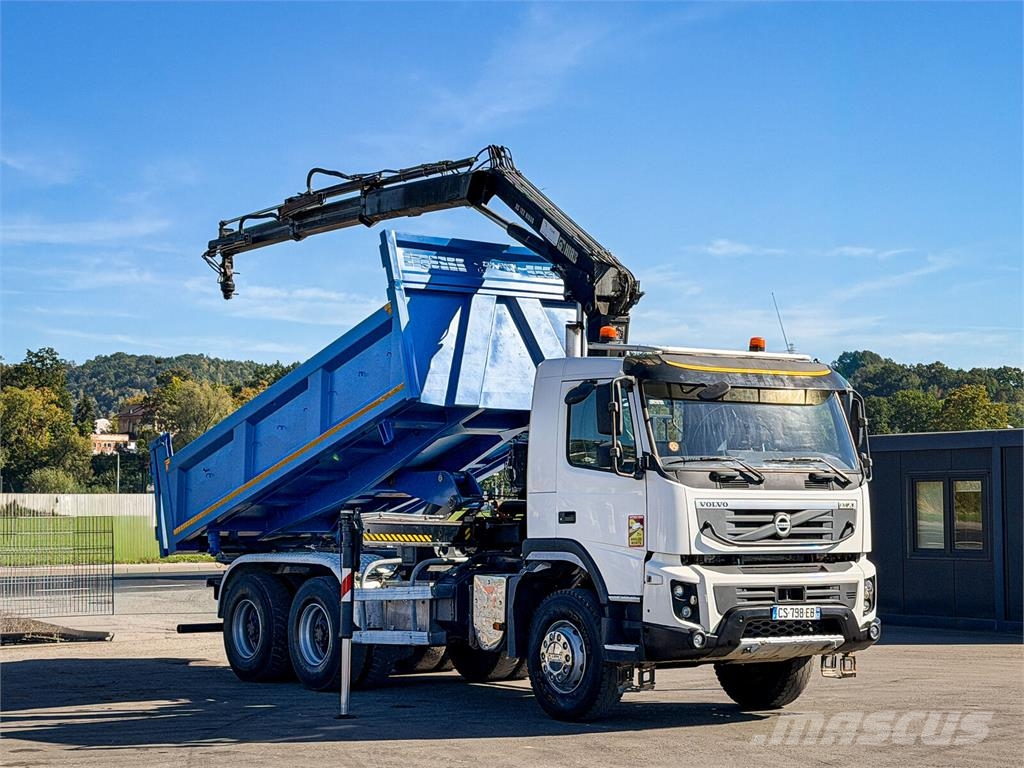 Volvo FMX 410 * WYWROTKA 5,00 m + HIAB 122 HIDUO + PILOT Billenő teherautók