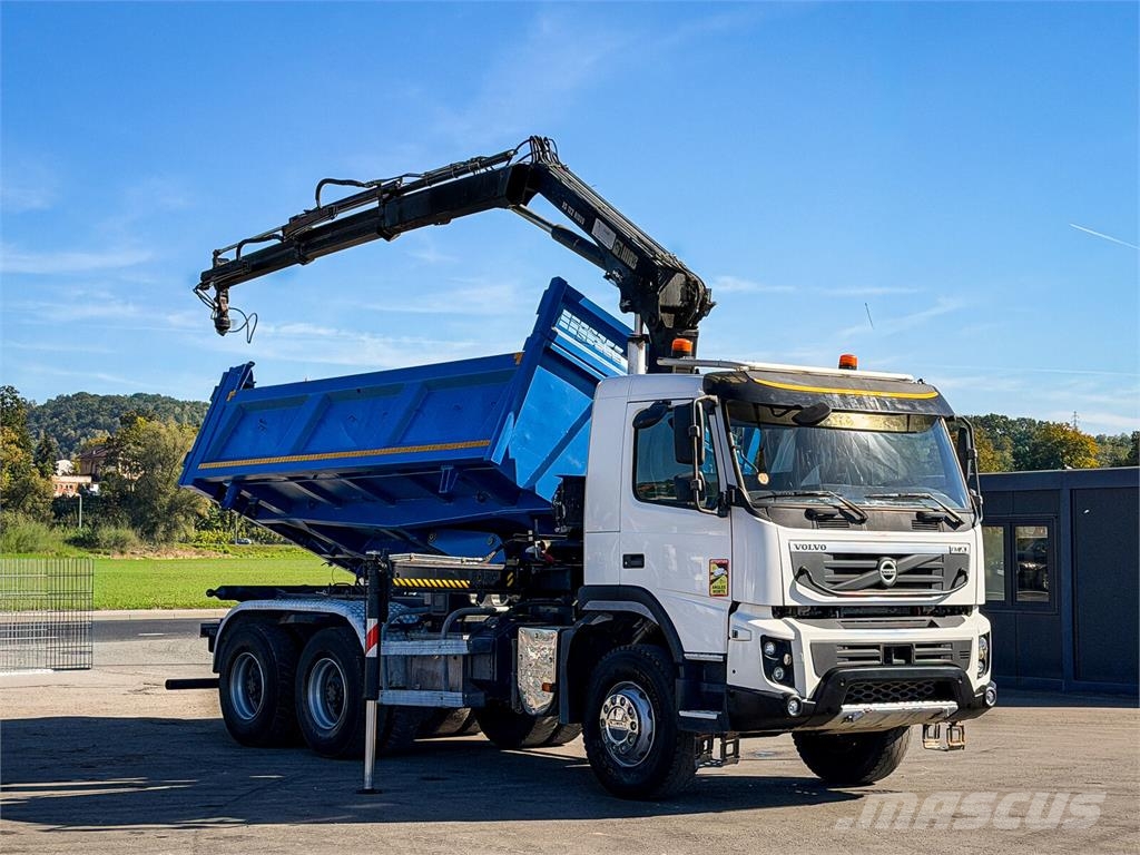 Volvo FMX 410 * WYWROTKA 5,00 m + HIAB 122 HIDUO + PILOT Billenő teherautók