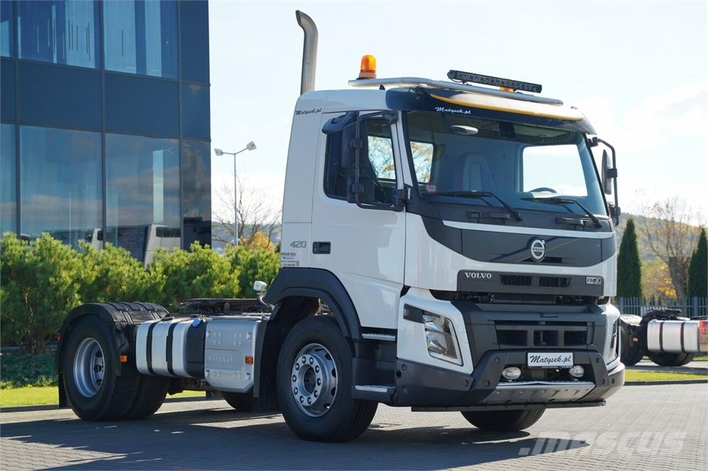 Volvo FMX 420 / HYDRAULIKA / NISKA KABINA / I-SHIFT / EU Nyergesvontatók