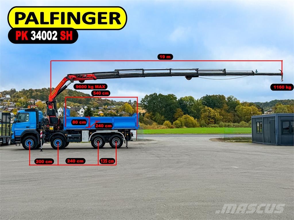 Volvo FMX 420 Kipper 5,40m *PK 34002/FUNK *8x4 شاحنات قلابة
