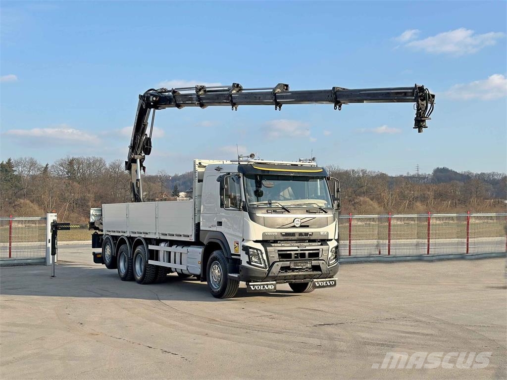 Volvo FMX 460 HIAB X - HIPRO 302 EP - 5 + FUNK/ 8x4 Camiones de cama baja