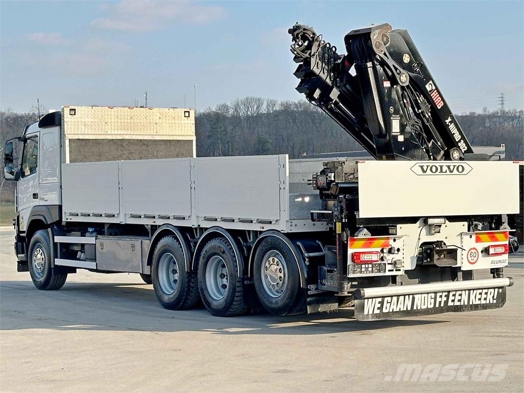 Volvo FMX 460 HIAB X - HIPRO 302 EP - 5 + FUNK/ 8x4 Camiones de cama baja