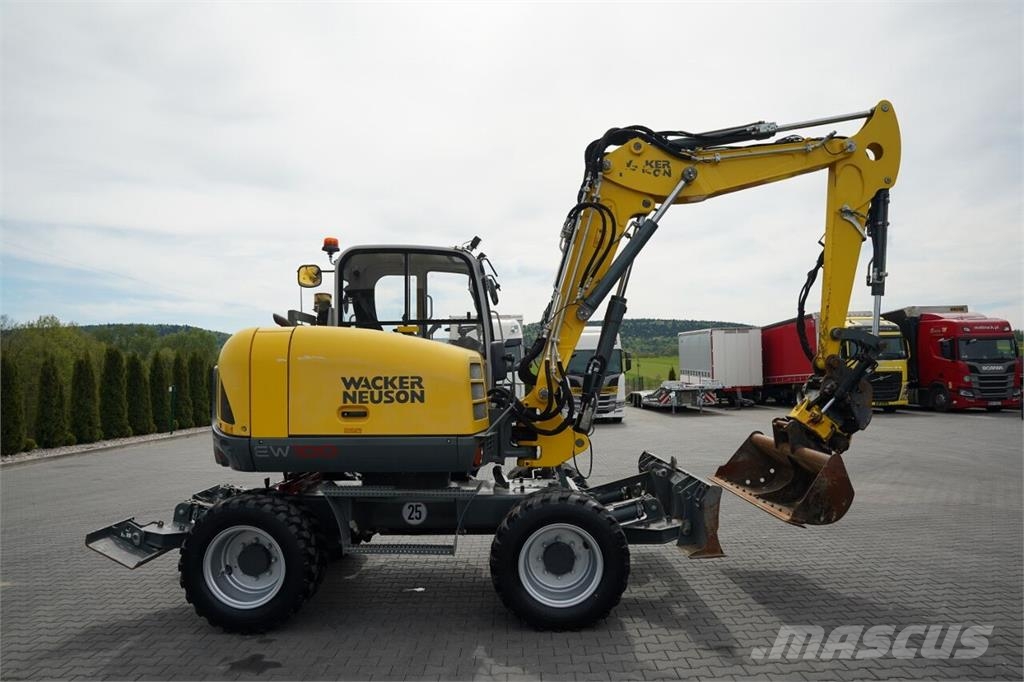 Wacker Neuson NEUSON EW 100 / KOPARKA KOŁOWA / ROTOTIL / KLIMATY Escavadeiras de rodas