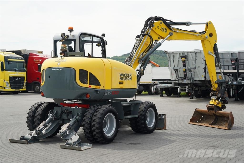 Wacker Neuson NEUSON EW 100 / KOPARKA KOŁOWA / ROTOTIL / KLIMATY Escavadeiras de rodas