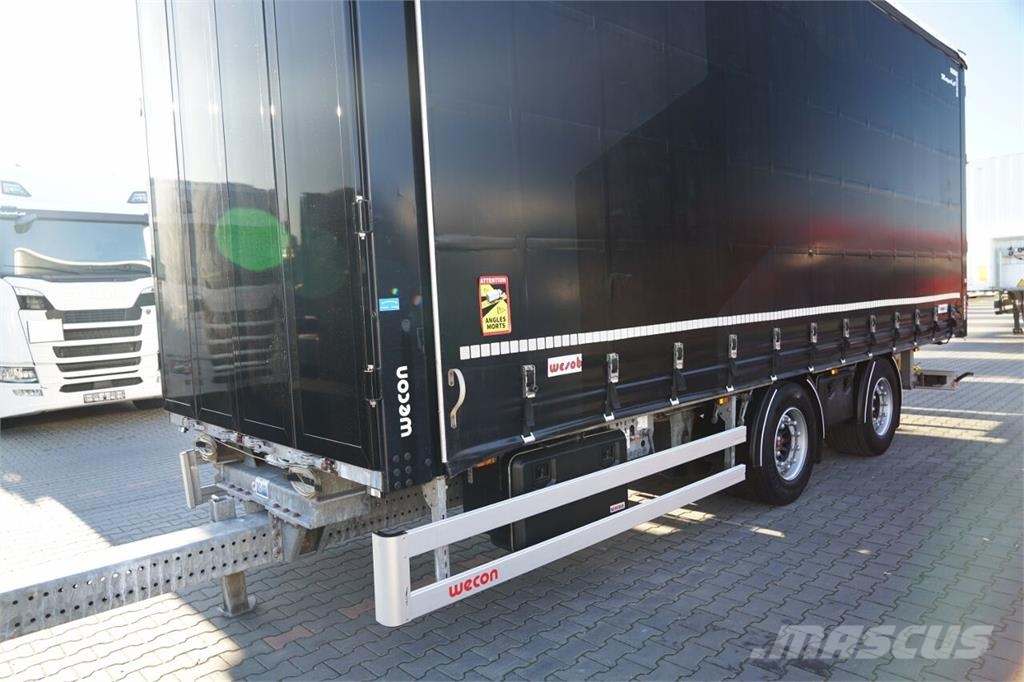 Wecon PRZYCZEPA - 7,7 M / TANDEM / PRZEJAZDOWA / ZAWIESI Remolques de caja de lona