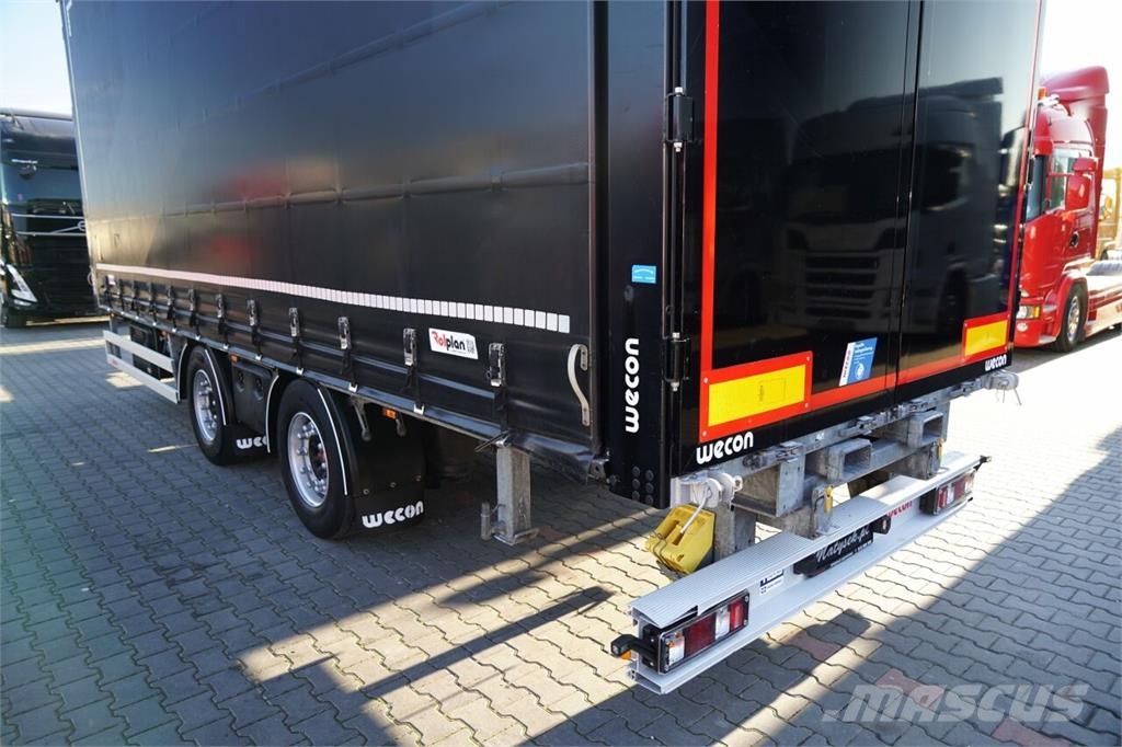 Wecon PRZYCZEPA - 7,7 M / TANDEM / PRZEJAZDOWA / ZAWIESI Remolques de caja de lona