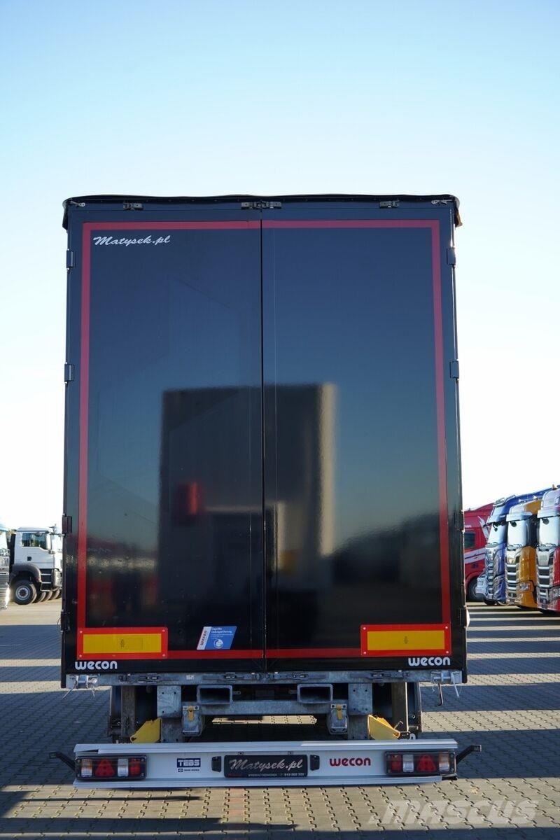 Wecon PRZYCZEPA - 7,7 M / TANDEM / PRZEJAZDOWA / ZAWIESI Remolques de caja de lona