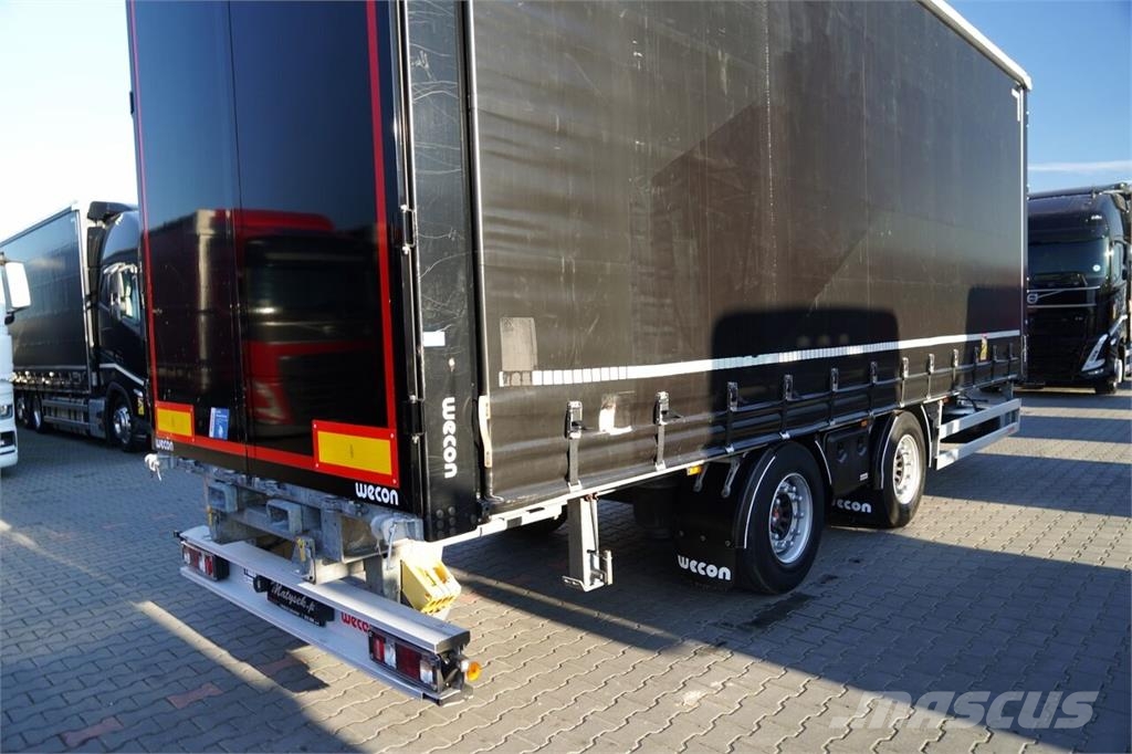 Wecon PRZYCZEPA - 7,7 M / TANDEM / PRZEJAZDOWA / ZAWIESI Remolques de caja de lona
