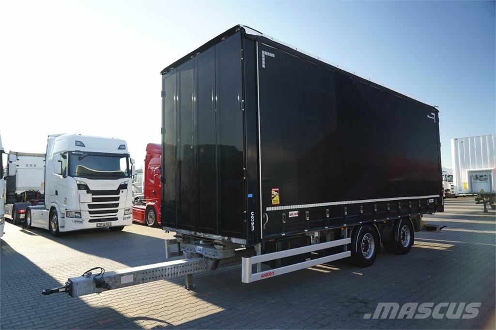 Wecon PRZYCZEPA - 7,7 M / TANDEM / PRZEJAZDOWA / ZAWIESI Remolques de caja de lona
