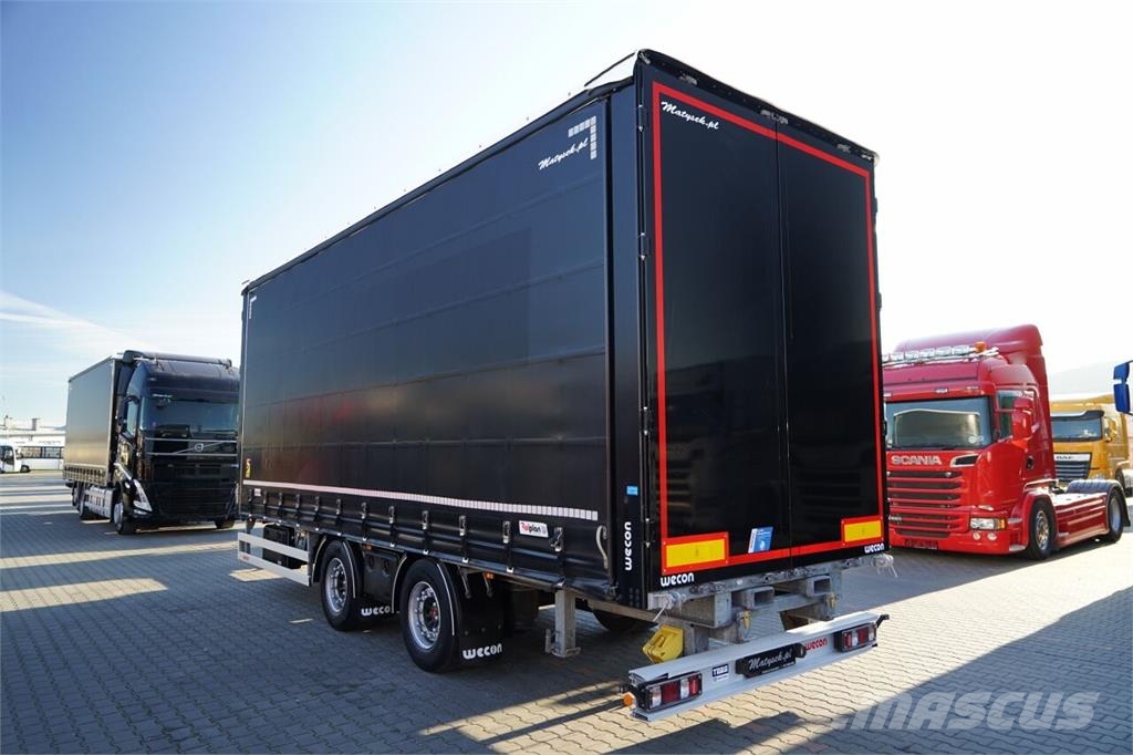 Wecon PRZYCZEPA - 7,7 M / TANDEM / PRZEJAZDOWA / ZAWIESI Remolques de caja de lona