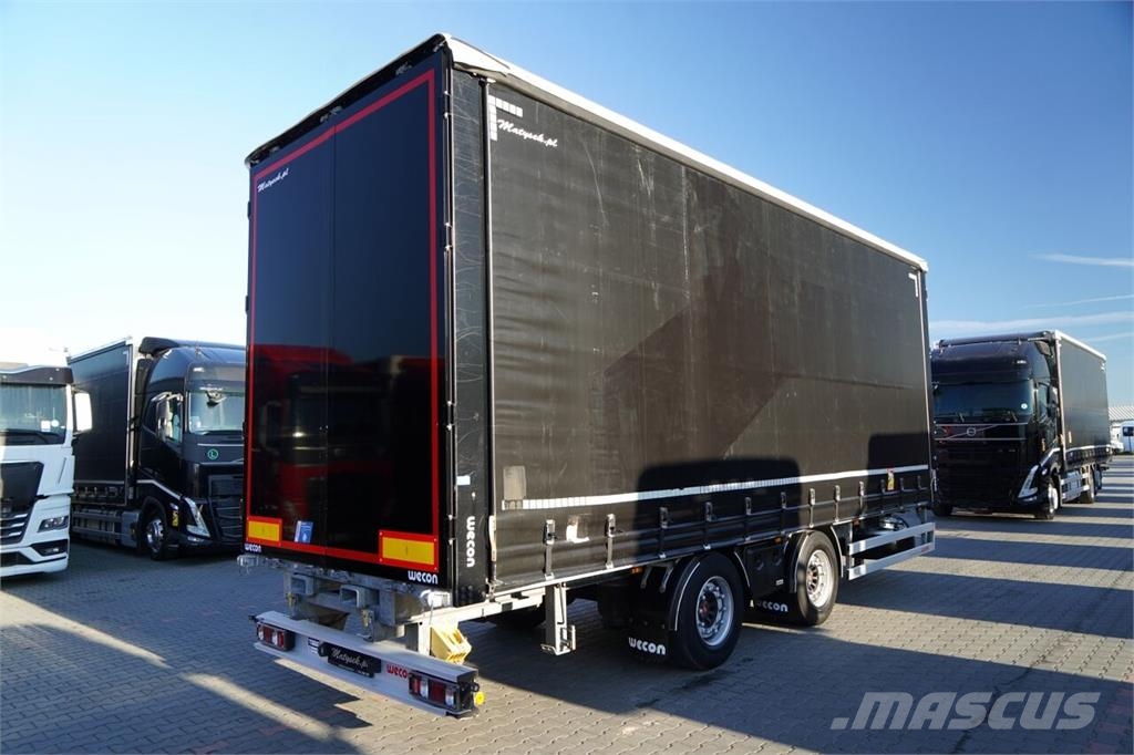 Wecon PRZYCZEPA - 7,7 M / TANDEM / PRZEJAZDOWA / ZAWIESI Remolques de caja de lona
