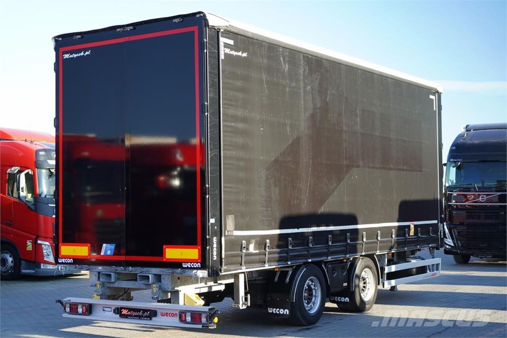 Wecon PRZYCZEPA - 7,7 M / TANDEM / PRZEJAZDOWA / ZAWIESI Remolques de caja de lona
