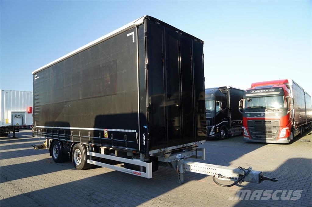 Wecon PRZYCZEPA - 7,7 M / TANDEM / PRZEJAZDOWA / ZAWIESI Remolques de caja de lona