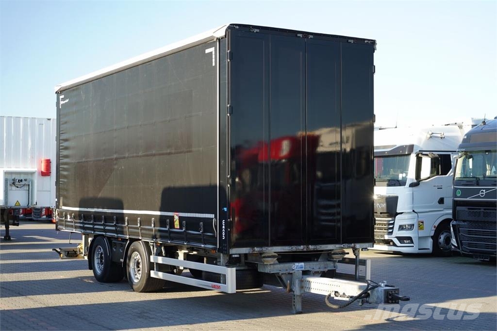 Wecon PRZYCZEPA - 7,7 M / TANDEM / PRZEJAZDOWA / ZAWIESI Remolques de caja de lona