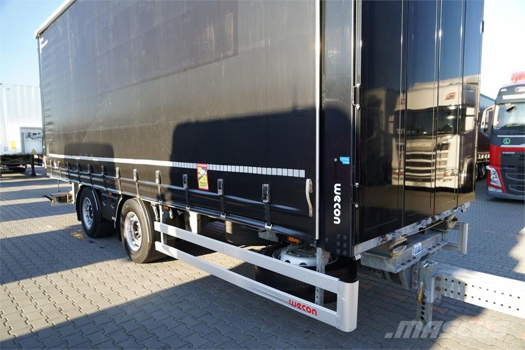 Wecon PRZYCZEPA - 7,7 M / TANDEM / PRZEJAZDOWA / ZAWIESI Remolques de caja de lona