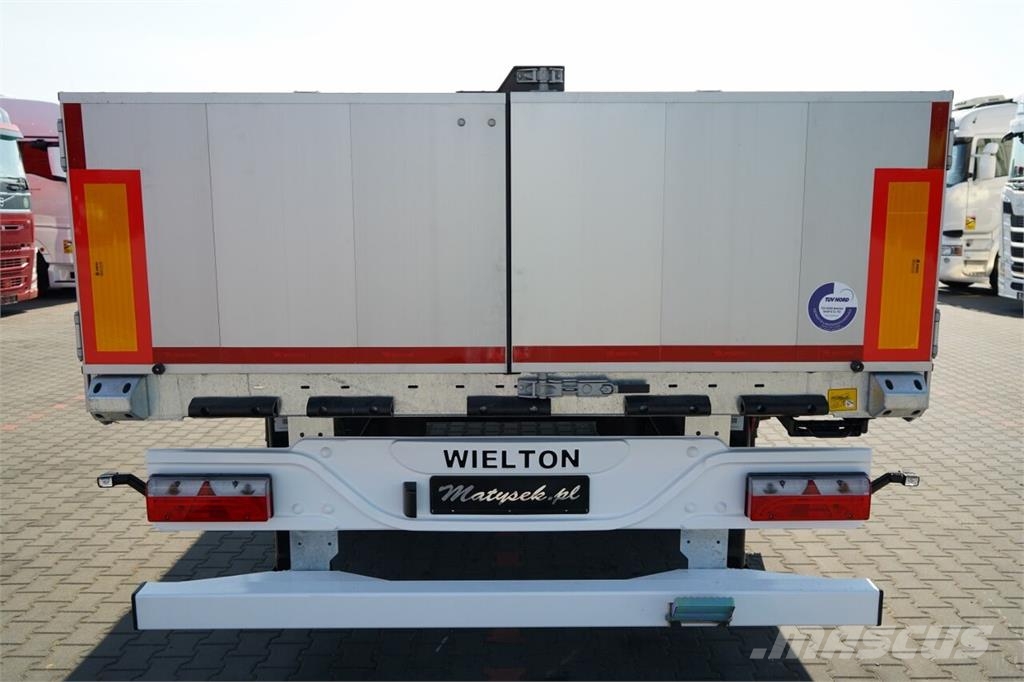 Wielton PRZYCZEPA BURTOWA / DO BUDOWLANKI / NOWA / DOSTĘPN 平板式/側卸式拖車