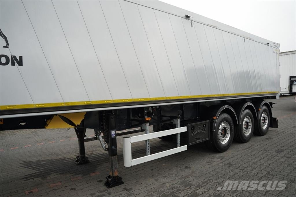 Wielton / WYWROTKA - 46 m3 / ALUMINIOWA / KLAPO - DRZWI / Semi-trailer med tip