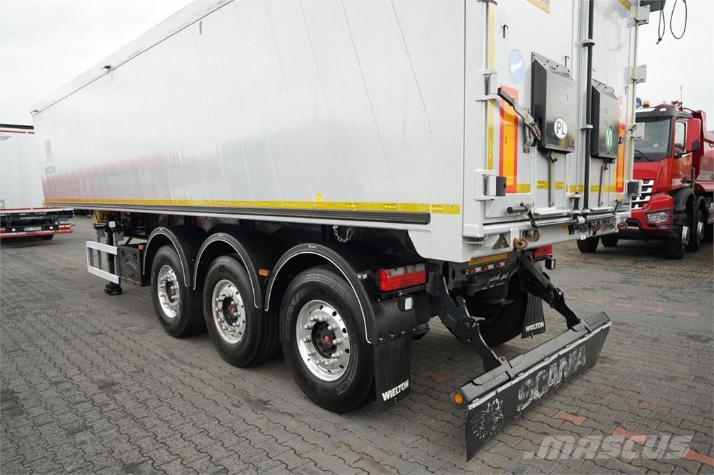 Wielton / WYWROTKA - 46 m3 / ALUMINIOWA / KLAPO - DRZWI / Semi-trailer med tip