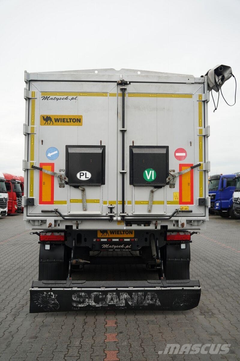 Wielton / WYWROTKA - 46 m3 / ALUMINIOWA / KLAPO - DRZWI / Semi-trailer med tip