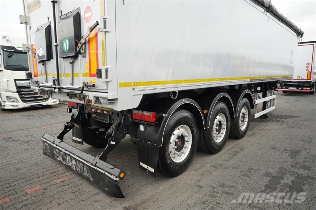 Wielton / WYWROTKA - 46 m3 / ALUMINIOWA / KLAPO - DRZWI / Semi-trailer med tip