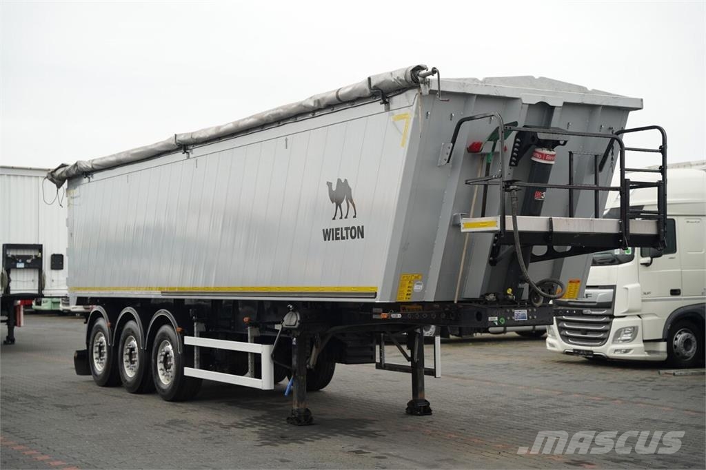 Wielton / WYWROTKA - 46 m3 / ALUMINIOWA / KLAPO - DRZWI / Semi-trailer med tip