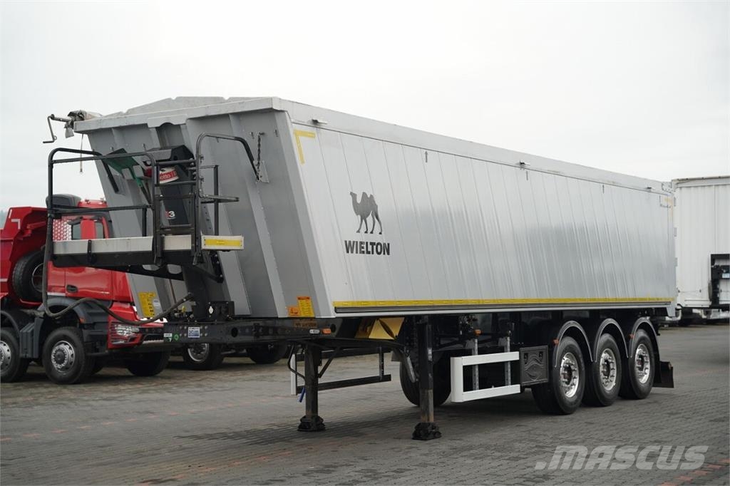 Wielton / WYWROTKA - 46 m3 / ALUMINIOWA / KLAPO - DRZWI / Semi-trailer med tip