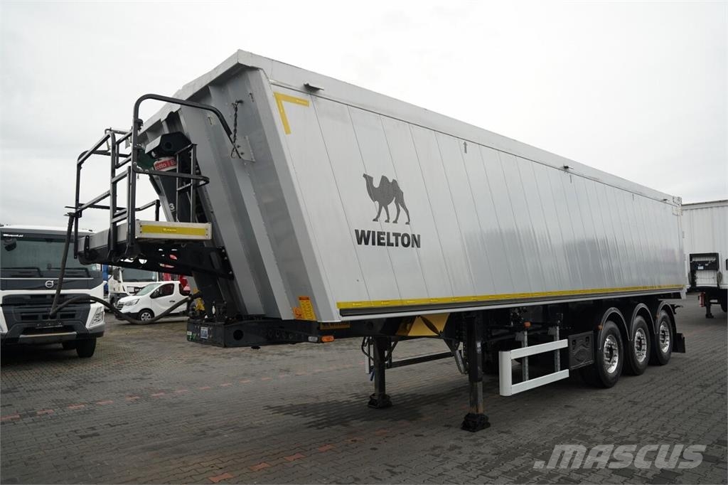 Wielton / WYWROTKA - 46 m3 / ALUMINIOWA / KLAPO - DRZWI / Semi-trailer med tip
