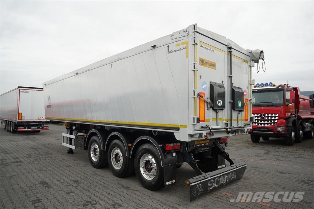 Wielton / WYWROTKA - 46 m3 / ALUMINIOWA / KLAPO - DRZWI / Semi-trailer med tip