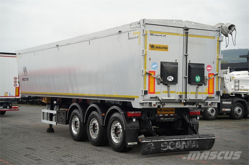 Wielton / WYWROTKA - 46 m3 / ALUMINIOWA / KLAPO - DRZWI / Semi-trailer med tip