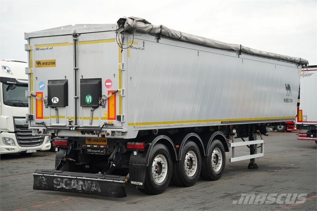 Wielton / WYWROTKA - 46 m3 / ALUMINIOWA / KLAPO - DRZWI / Semi-trailer med tip