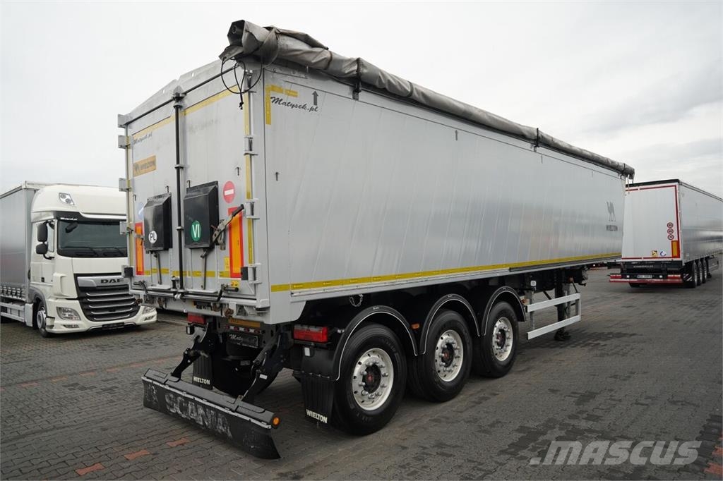 Wielton / WYWROTKA - 46 m3 / ALUMINIOWA / KLAPO - DRZWI / Semi-trailer med tip