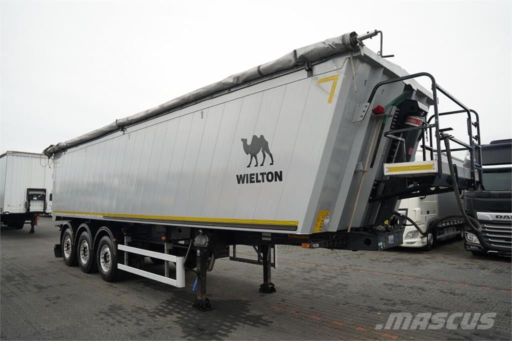 Wielton / WYWROTKA - 46 m3 / ALUMINIOWA / KLAPO - DRZWI / Semi-trailer med tip