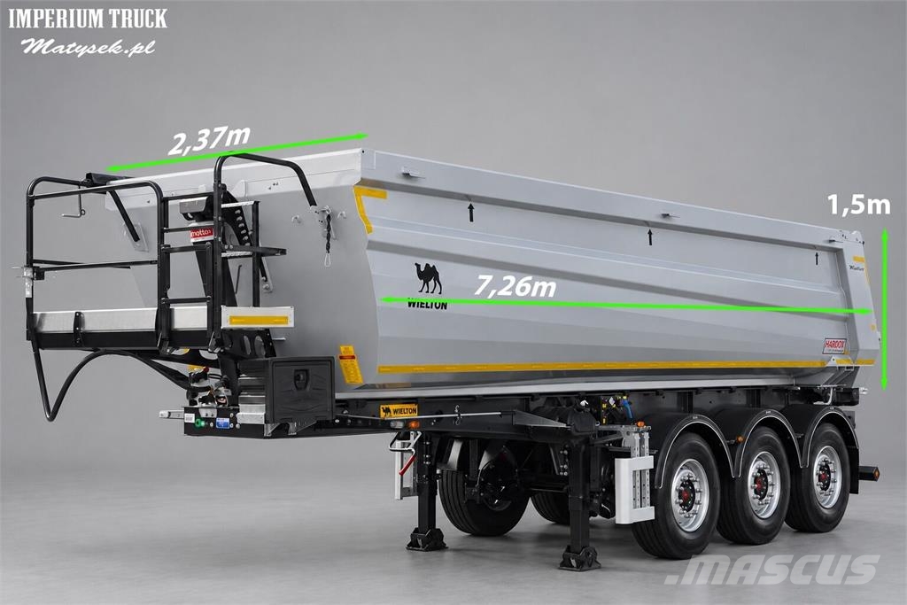 Wielton / WYWROTKA STALOWA / 26 m3 / HP RYNNA / FABRYCZNIE ダンプセミトレーラー