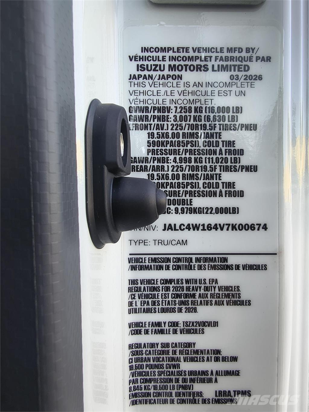 Isuzu NPR-3Y354 Autocabinati