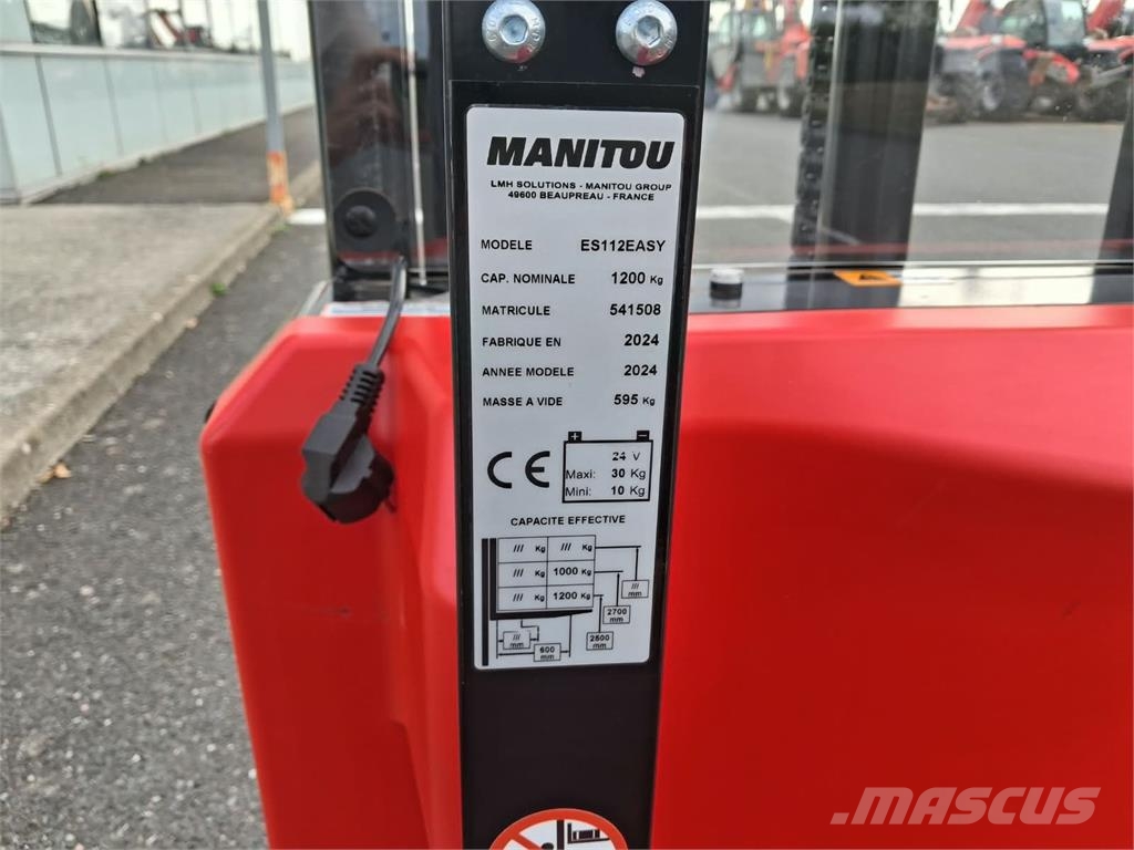 Manitou ES 112 EASY Pedestrian stacker