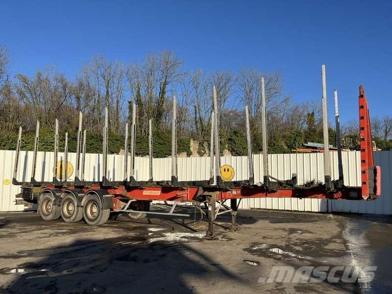 Fruehauf GRUMIERE 3 ESSIEUX مقطورات أشجار