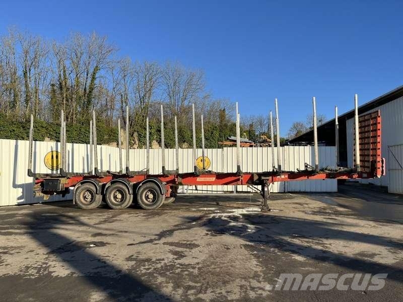 Fruehauf GRUMIERE 3 ESSIEUX مقطورات أشجار