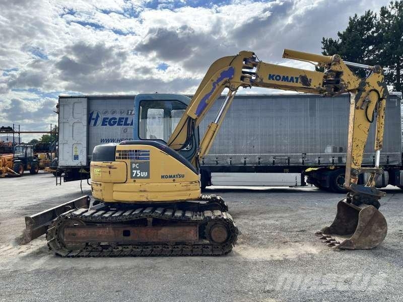 Komatsu PC75UU-3 Rupsgraafmachines
