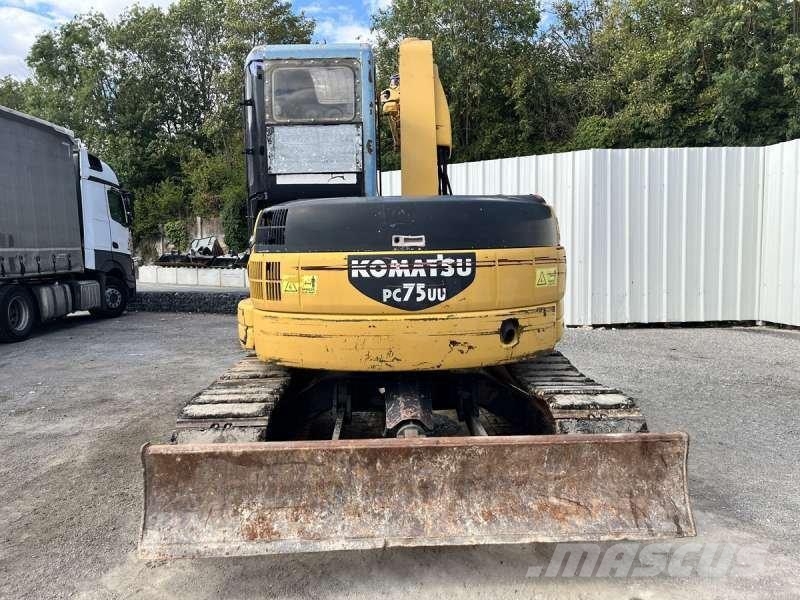 Komatsu PC75UU-3 Rupsgraafmachines