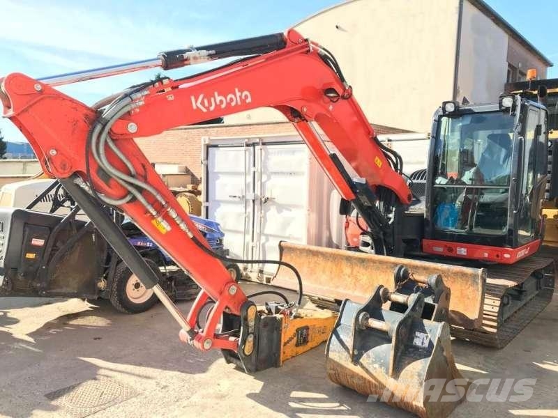 Kubota KX080-4 Mini ekskavatörler, 7 tona dek