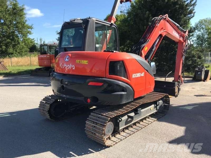 Kubota KX080-4 Mini ekskavatörler, 7 tona dek