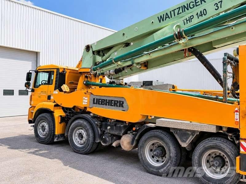 MAN TGA 41.430 + POMPE LIEBHERR 37 R4 XXT Camion malaxeur