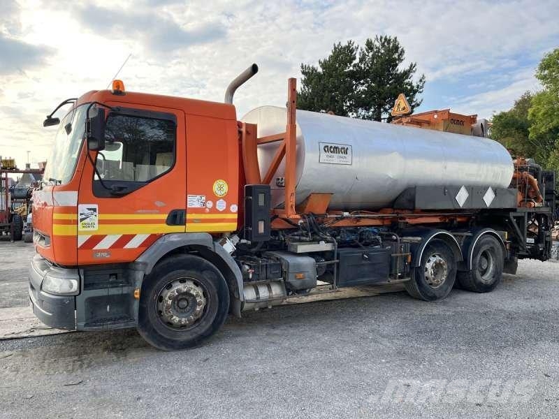 Renault PREMIUM 370-26 AVEC BOUILLE ACMAR Camiões caixa desmontável com elevador de cabo