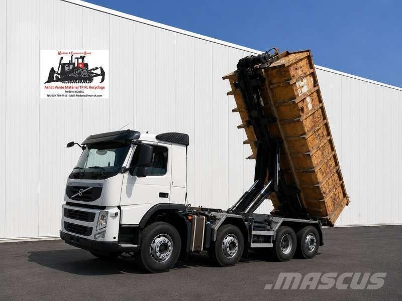 Volvo FM380 8X2R Camiões caixa desmontável com elevador de cabo
